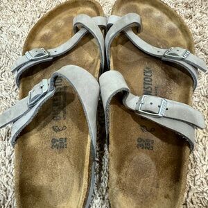 Birkenstock Gray Suede Sandals